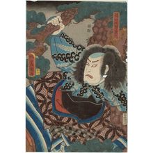 Utagawa Kunisada: Actor Nakamura Utaemon IV as Higuchi no Jirô Kanemitsu - Museum of Fine Arts