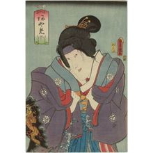 Japanese Print "Actor Iwai Kumesaburô III as Ayame" by Utagawa Kunisada, 歌川国貞 (Utagawa Kunisada I (Toyokuni III))