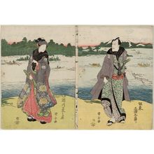 Estampe japonaise "Actors" par Utagawa Kuniyasu, 歌川国安 (Utagawa Kuniyasu)