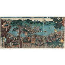 Satomi Tachô: The Great Battle of the Minato River (Minatogawa ôgassen zu) - Museum of Fine Arts