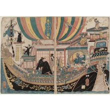 Japanese Print "Ship made of glass" by Utagawa Kuniyoshi, 歌川国芳 (Utagawa Kuniyoshi)