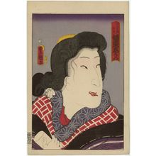 Utagawa Kunisada: Actor Bandô Shûka I as Hashimotoya Kakae Shiraito - Museum of Fine Arts