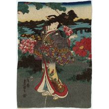 Utagawa Kunisada: Peony Garden - Museum of Fine Arts