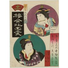 Utagawa Yoshitaki: Earth (Tsuchi): Actors Nakamura Kanjaku III as Chûrô Onoe and Ôtani Tomomatsu I as the maid Hatsu, from the series Matches for the Five Elements (Mitate gogyô no uchi) - Museum of Fine Arts