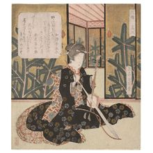 Yashima Gakutei: Kokyû, No. 3 (Sono san) from the series The Three Musical Instruments (Sankyoku) - Museum of Fine Arts