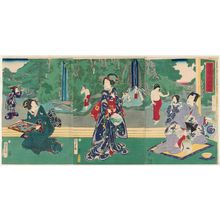Utagawa Kunisada II: Genji...Saga... - Museum of Fine Arts