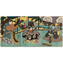 Utagawa Kuniyoshi, 歌川国芳 (Utagawa Kuniyoshi)による浮世絵「Actors」