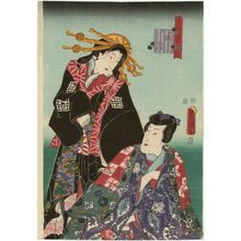 Utagawa Kunisada, 歌川国貞 (Utagawa Kunisada I (Toyokuni III))创作的日本版画《The Twelfth Month (Rôgetsu), from the series The Twelve Months (Jûnika tsuki no uchi)》