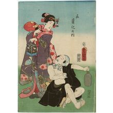 Japanese Print "Actor, Gohenge no uchi" by Utagawa Kunisada, 歌川国貞 (Utagawa Kunisada I (Toyokuni III))