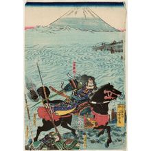 歌川芳虎: Yamamoto Kansuke at the Battle of Kawanakajima - ボストン美術館