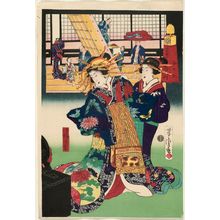 Utagawa Yoshitora: The Hour of the Rat (Ne no koku), from the series The Twelve Hours in the Modern World (Tôsei jûni-doki no uchi) - Museum of Fine Arts