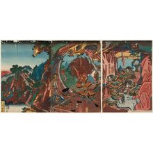 Utagawa Yoshitora: The Killing of the Shutendôji - Museum of Fine Arts