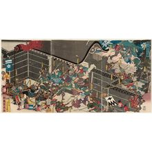 Utagawa Yoshitora: The Night Attack at Horikawa (Horikawa youchi no zu) - Museum of Fine Arts