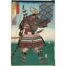 歌川芳虎: Kajiwara ... Kagetoki, from the series Six Selected Warrior Poets (Musha Rokkasen no uchi) - ボストン美術館