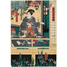 Utagawa Kunisada: Actor Onoe Baikô IV as Numasawa Samon - Museum of Fine Arts