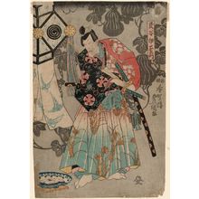 Utagawa Kunisada, 歌川国貞 (Utagawa Kunisada I (Toyokuni III))による浮世絵「Actor Ichikawa Ebizô V as Tamiya Iemon」