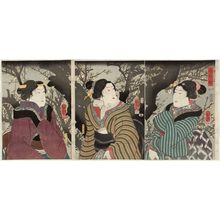 Utagawa Kuniyoshi: The First Plum Blossoms of Spring (Ume no sakigake) - Museum of Fine Arts