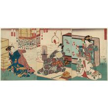 Utagawa Kuniyoshi: A Modern Version of Tales of Ise (Imayô Ise monogatari) - Museum of Fine Arts