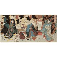 Utagawa Kuniyoshi: The Story of Nippondaemon and the Cat (Nippondaemon neko no koji) - Museum of Fine Arts