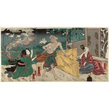 Utagawa Kuniyoshi: The Lonely House at Asajigahara (Asajigahara hitotsuya no zu) - Museum of Fine Arts