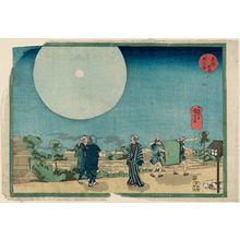 Utagawa Kuniyoshi: New Yoshiwara (Shin Yoshiwara), from the series Famous Places in the Eastern Capital (Tôto meisho) - Museum of Fine Arts