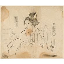 歌川国芳: Chisô, from the series Comparative Physiognomies of Women (Fusô kurabe) - ボストン美術館