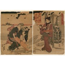 Utagawa Kuniyoshi: Fuyu (Winter), from the series Amusements of Women in the Four Seasons (Shiki no Kokoro onna asobi) - Museum of Fine Arts