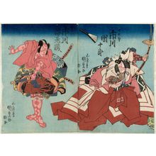 Utagawa Kunisada: Actor Ichikawa Ebizô V as Seno o Tarô Kaneyasu - Museum of Fine Arts