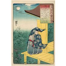 Utagawa Kuniyoshi: Poem by Sakyô no Dayû Akisuke, from the series One Hundred Poems by One Hundred Poets (Hyakunin isshu no uchi) - Museum of Fine Arts