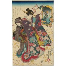 Japanese Print "Hana kurabe" by Utagawa Kunisada, 歌川国貞 (Utagawa Kunisada I (Toyokuni III))