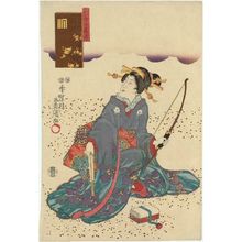 Japanese Print "from the series Flowers of the Five Festivals (Gosetsu no hana zukushi)" by Utagawa Kunisada, 歌川国貞 (Utagawa Kunisada I (Toyokuni III))