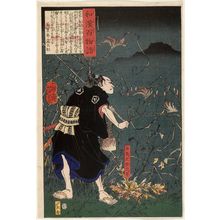 月岡芳年: Samanosuke Mitsutoshi, from the series One Hundred Ghost Stories from China and Japan (Wakan hyaku monogatari) - ボストン美術館