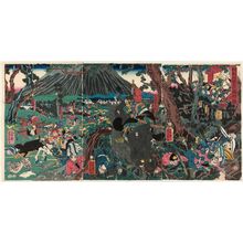 Utagawa Yoshikazu, 歌川芳員 (Utagawa Yoshikazu)による浮世絵「Lord Yoritomo's Hunt at Mount Fuji (Yoritomo kô Fuji no mikari no zu)」