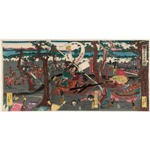 Satomi Tachô: The Great Battle of Awazu Plain (Awazu-ga-hara ôgassen zu) - Museum of Fine Arts