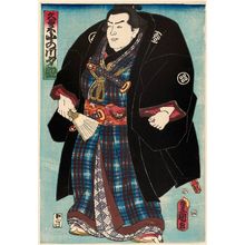 Utagawa Kunisada: Sumô Wrestler Onogawa Saisuke of Kurume - Museum of Fine Arts