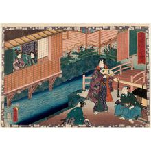 Utagawa Kunisada: No. 20 from the series Magic Lantern Slides of That Romantic Purple Figure (Sono sugata yukari no utsushi-e) - Museum of Fine Arts