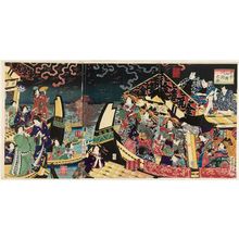 Ochiai Yoshiiku: (Tôkei Ryôgoku kawabiraki no zu) - Museum of Fine Arts
