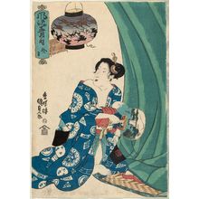 Japanese Print "The Seventh Month (Fumizuki), from the series Fashionable Twelve Months (Fûryû jûnigatsu no uchi)" by Utagawa Kunisada, 歌川国貞 (Utagawa Kunisada I (Toyokuni III))