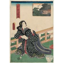 Japanese Print "Yanagishima, from the series One Hundred Beautiful Women at Famous Places in Edo (Edo meisho hyakunin bijo)" by Utagawa Kunisada, 歌川国貞 (Utagawa Kunisada I (Toyokuni III))