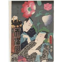 Utagawa Kunisada: Poppy (Keshi): Actors, from the series Selection of Ten Flowers Currently in Full Bloom (Tôsei jû kasen) - Museum of Fine Arts