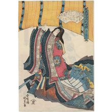 歌川国貞: Sei Shônagon, from the series Mirror of Renowned Exemplary Women of Japan (Yamato kômei retsujo kagami) - ボストン美術館