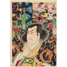 Utagawa Kunisada: No. 28, Nowaki: Actor Arashi Hinasuke IV, from the series Fifty-four Chapters of Edo Purple (Edo murasaki gojûyo-jô) - Museum of Fine Arts