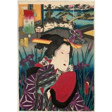 Utagawa Kunisada: No. 3, Utsusemi: Actor Segawa Kikunojô III, from the series Fifty-four Chapters of Edo Purple (Edo murasaki gojûyo-jô) - Museum of Fine Arts