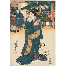 Utagawa Kunisada: Act VII (Shichidanme), from the series Matched Pictures for The Storehouse of Loyal Retainers (Ekyôdai Chûshingura) - Museum of Fine Arts