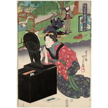Utagawa Kunisada: Act VI (Rokudanme), from the series Matched Pictures for The Storehouse of Loyal Retainers (Ekyôdai Chûshingura) - Museum of Fine Arts