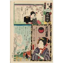 Utagawa Kunisada: Ueno: Actor Sawamura Tanosuke, from the series Flowers of Edo and Views of Famous Places (Edo no hana meishô-e) - Museum of Fine Arts