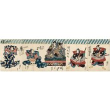 Japanese Print "Actors" by Utagawa Kunisada, 歌川国貞 (Utagawa Kunisada I (Toyokuni III))