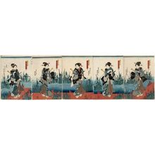 Japanese Print "Actors" by Utagawa Kunisada, 歌川国貞 (Utagawa Kunisada I (Toyokuni III))