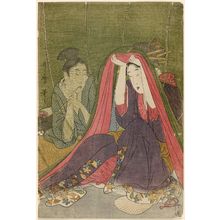 Kitagawa Utamaro: Couple under Mosquito Net - Museum of Fine Arts
