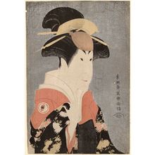 Japanischer Druck "Actor Segawa Tomisaburô II as Yadorigi, Wife of Ôgishi Kurando" von Toshusai Sharaku, 東洲斎写楽 (Tôshûsai Sharaku)